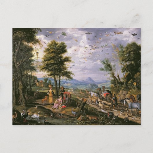 Het betreden van de Ark Briefkaart (Voorkant)