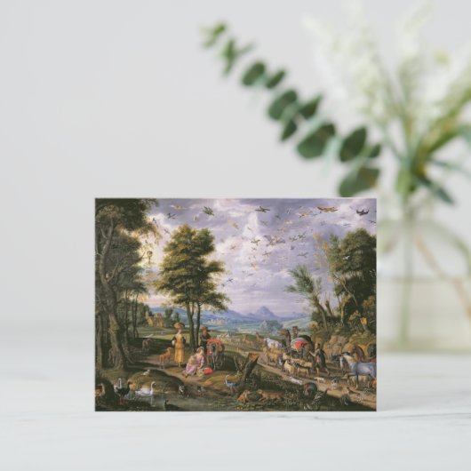 Het betreden van de Ark Briefkaart (Staand voorkant)