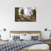 Het betreden van de Ark Canvas Afdruk (Insitu (Slaapkamer))