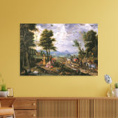 Het betreden van de Ark Canvas Afdruk (Insitu (Woonkamer))