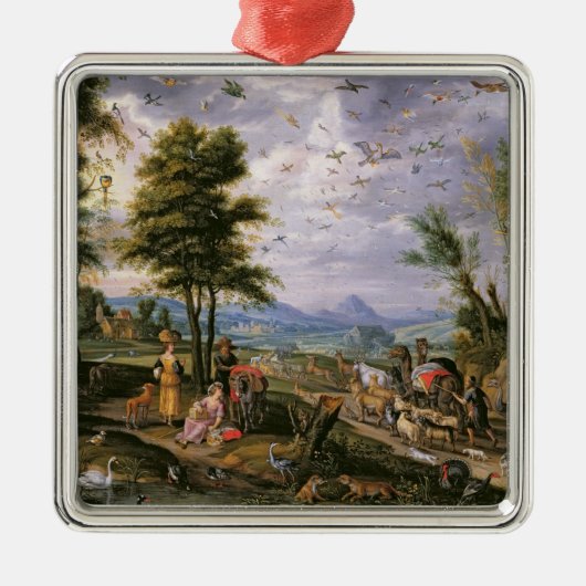 Het betreden van de Ark Metalen Ornament (Voorkant)