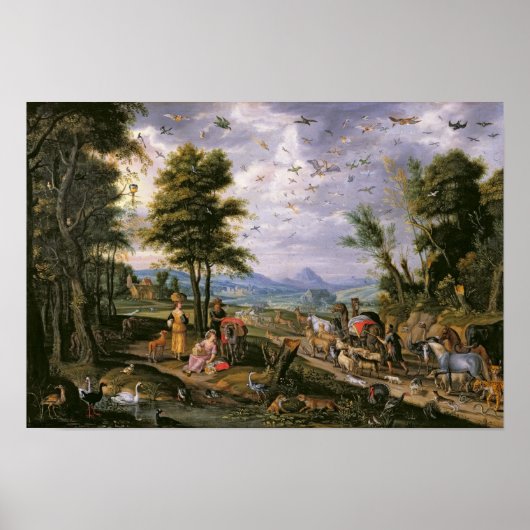 Het betreden van de Ark Poster (Voorkant)