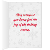 Het betreden van het dorp kerst Kaart (Binnen (Rechts))