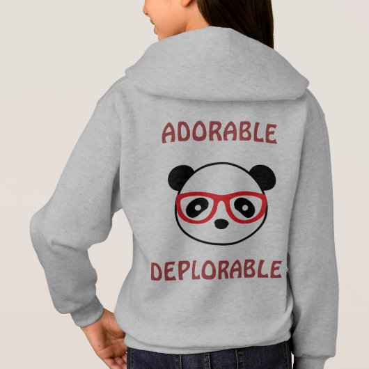 Het betreurenswaardige Panda-Beer Hoodie - betreur (Achterkant)