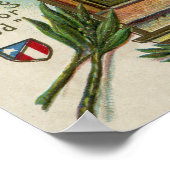 Het Betsey Ross House, Eagle & Flag Poster (Hoek)