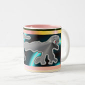 Het bevestigend salamandar tweekleurige koffiemok (Voorkant rechts)