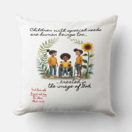 Het bevorderen van kinderen met speciale behoeften kussen