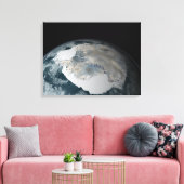 Het bevroren continent Antarctica Canvas Afdruk (Insitu (Woonkamer))