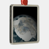 Het bevroren continent Antarctica Metalen Ornament (Rechts)