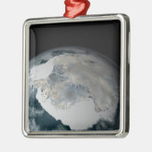 Het bevroren continent Antarctica Metalen Ornament (Links)