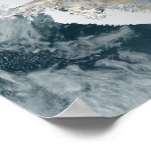 Het bevroren continent Antarctica Poster (Hoek)