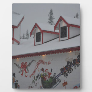 Het Bevroren Ijs van de Sneeuw van de Vakantie van Fotoplaat