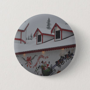 Het Bevroren Ijs van de Sneeuw van de Vakantie van Ronde Button 5,7 Cm