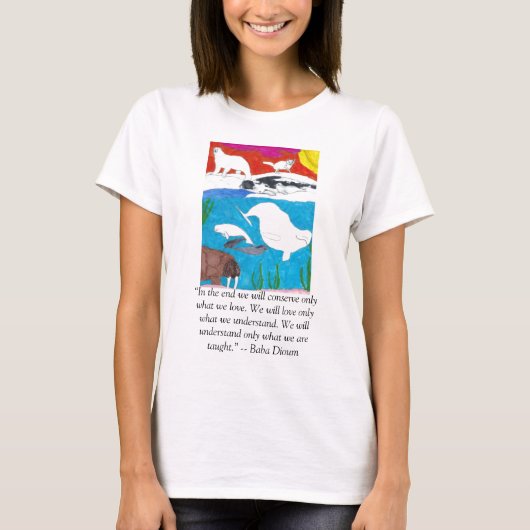 Het bevroren Noordpoolgebied T-shirt (Voorkant)