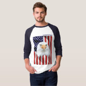 Het bewaken van de Amerikaanse adelaar, de Amerika T-shirt (Voorkant volledig)