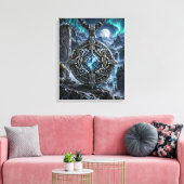 Het Bewakersamulett Canvas Afdruk (Insitu (Woonkamer))