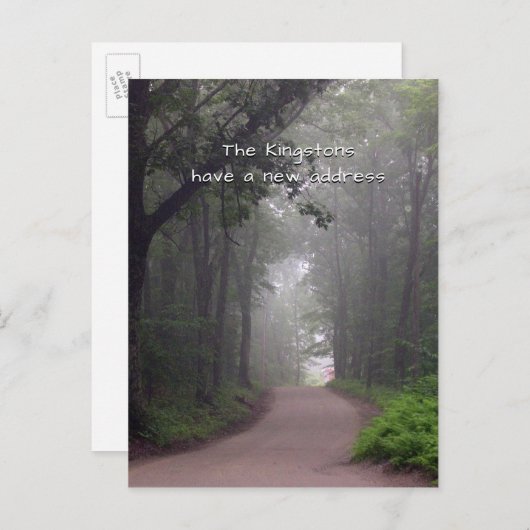 Het bewegen naar het Briefkaart van het Adres van  (Voorkant / Achterkant)