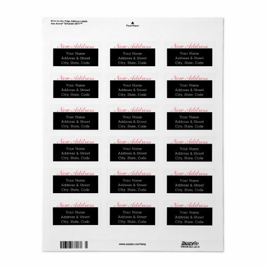 Het bewegen van Aankondiging Nieuwe Stickers van h (Full Sheet)