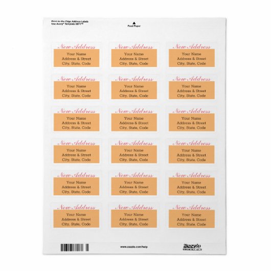 Het bewegen van Aankondiging Nieuwe Stickers van h (Full Sheet)