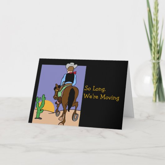 Het Bewegende Bericht van de cowboy Aankondiging (Voorkant)