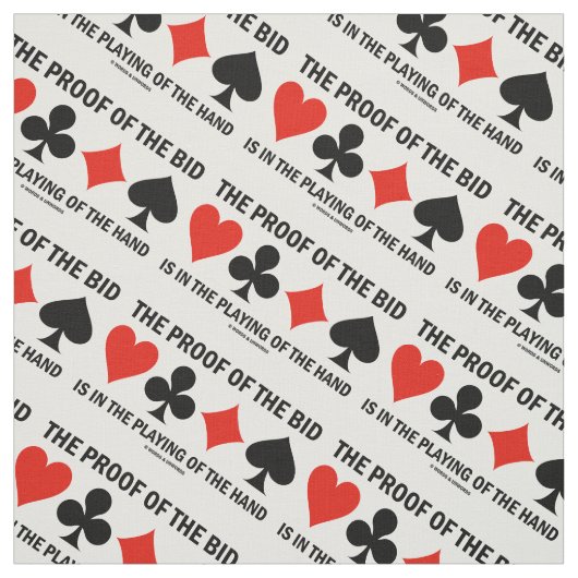 Het bewijs van het bod is het afspelen van handbru stof (Swatch)