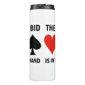 Het bewijs van het bod is het afspelen van handbru thermosbeker (Achterkant)