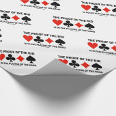 Het bewijs van het bod is in de hand cadeaupapier (Hoek)