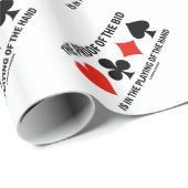 Het bewijs van het bod is in de hand cadeaupapier (Rol Hoek)