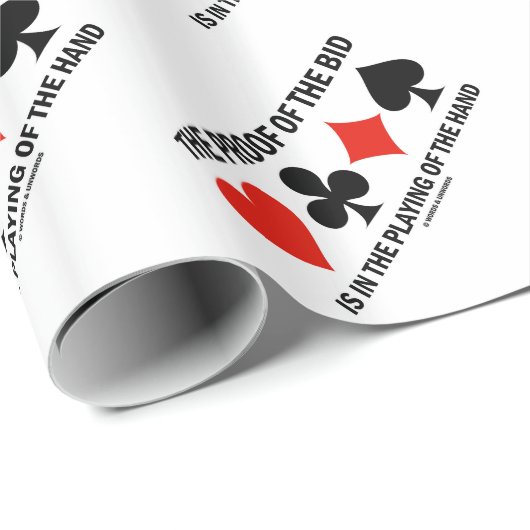 Het bewijs van het bod is in de hand cadeaupapier (Rol Hoek)