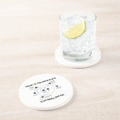 Het bewijs van het higgsboson is geen kleine zaak. zandsteen onderzetter (Zijkant)