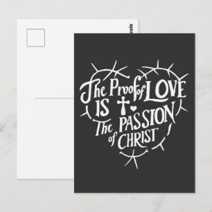 Het Bewijs Van Liefde is de Passie van Christus Briefkaart
