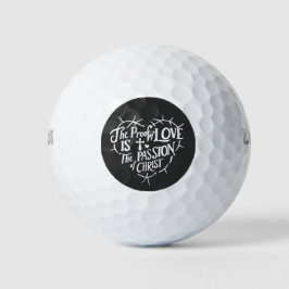 Het bewijs van liefde is de passie van Christus Golfballen
