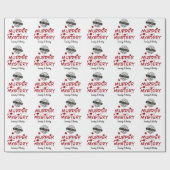 Het bewijs van moord op echte misdaad speelt een m cadeaupapier (Vlak)