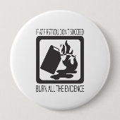Het bewijs verbranden ronde button 4,0 cm (Voorkant)