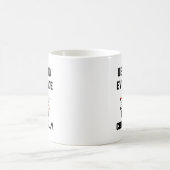 Het bewijsmateriaal van de vraag denkt kritiek koffiemok (Center)