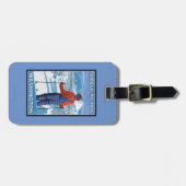 Het Bewonderen van de skiër - Snoqualmie Pas, Bagagelabel (Voorkant horizontaal)