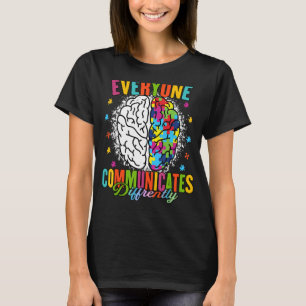 Het Bewustzijn van Autisme van de steun Iedereen c T-shirt