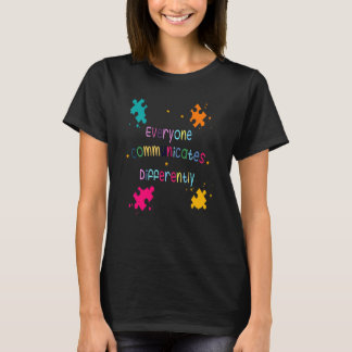 Het Bewustzijn van Autisme van de steun Iedereen c T-shirt