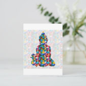 Het bewustzijn van BUDDHA : Geleid in JEWELS Briefkaart (Staand voorkant)