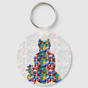 Het bewustzijn van BUDDHA : Geleid in JEWELS Sleutelhanger