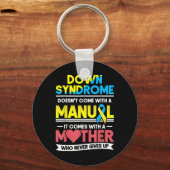 Het bewustzijn van het syndroom van Down komt niet Sleutelhanger (Voorkant)