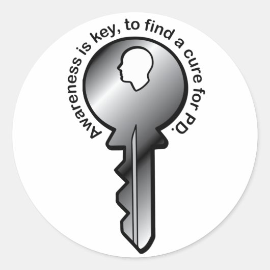Het bewustzijn van Parkinson is essentieel Ronde Sticker (Voorkant)