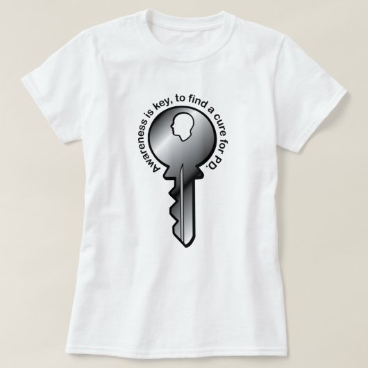 Het bewustzijn van Parkinson is essentieel T-shirt (Design voorkant)