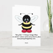 Het bezige Denken van de Bij aan u Kaart (Achterkant)