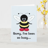 Het bezige Denken van de Bij aan u Kaart (Gele Bloem)