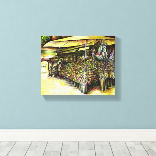 Het bezit van Optices Canvas Afdruk (Insitu (Houten vloer))