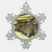 Het bezit van Optices Tin Sneeuwvlok Ornament (Voorkant)