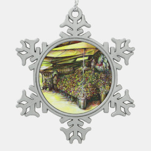 Het bezit van Optices Tin Sneeuwvlok Ornament