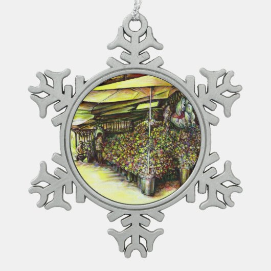 Het bezit van Optices Tin Sneeuwvlok Ornament (Voorkant)