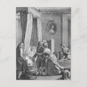 Het bezoek van de arts van Boson Briefkaart